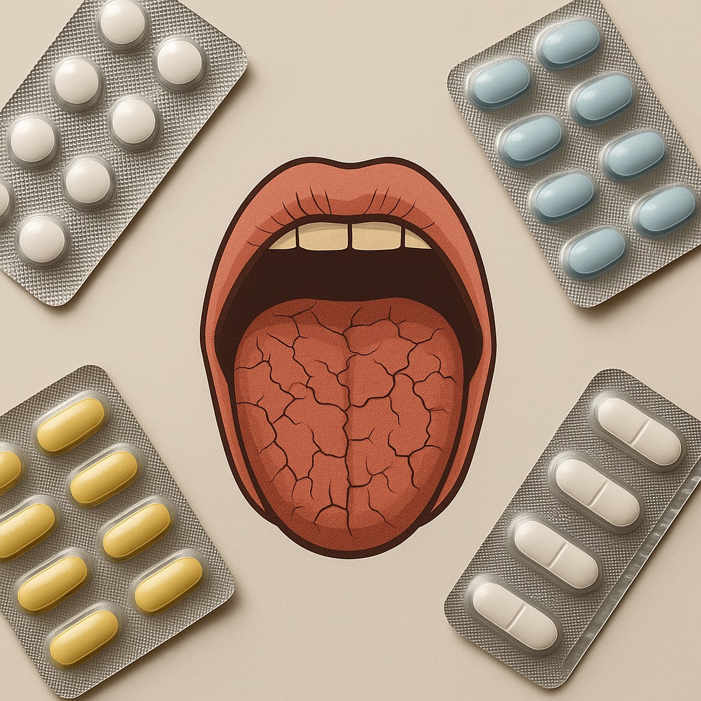 چه داروهایی باعث خشکی دهان میشوند